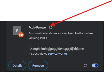 Browser menu opened to the extensions submenu